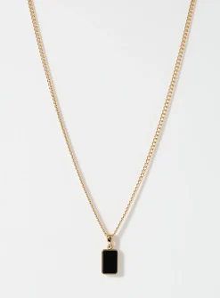 Accent plate necklace