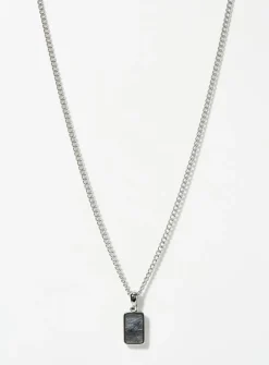 Accent plate necklace