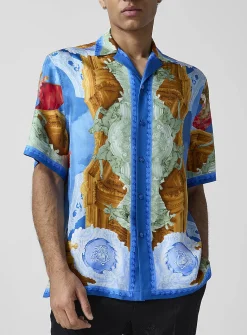 Affresco silky cabana shirt