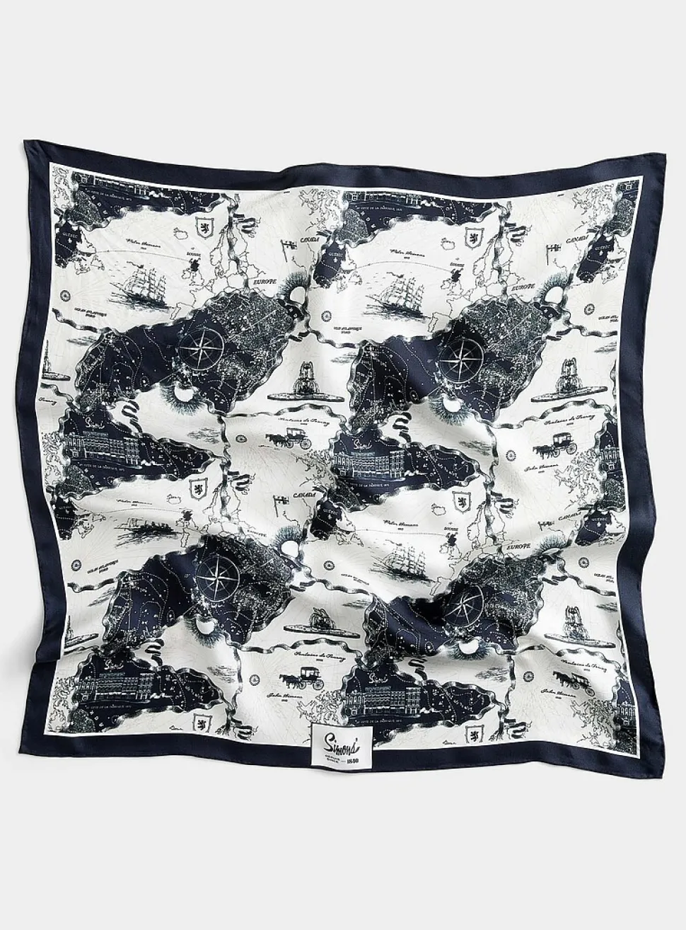 A Grand Voyage pure silk scarf
