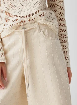 Amy textured stripes Bermuda short