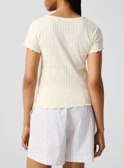 Ana pointelle T-shirt