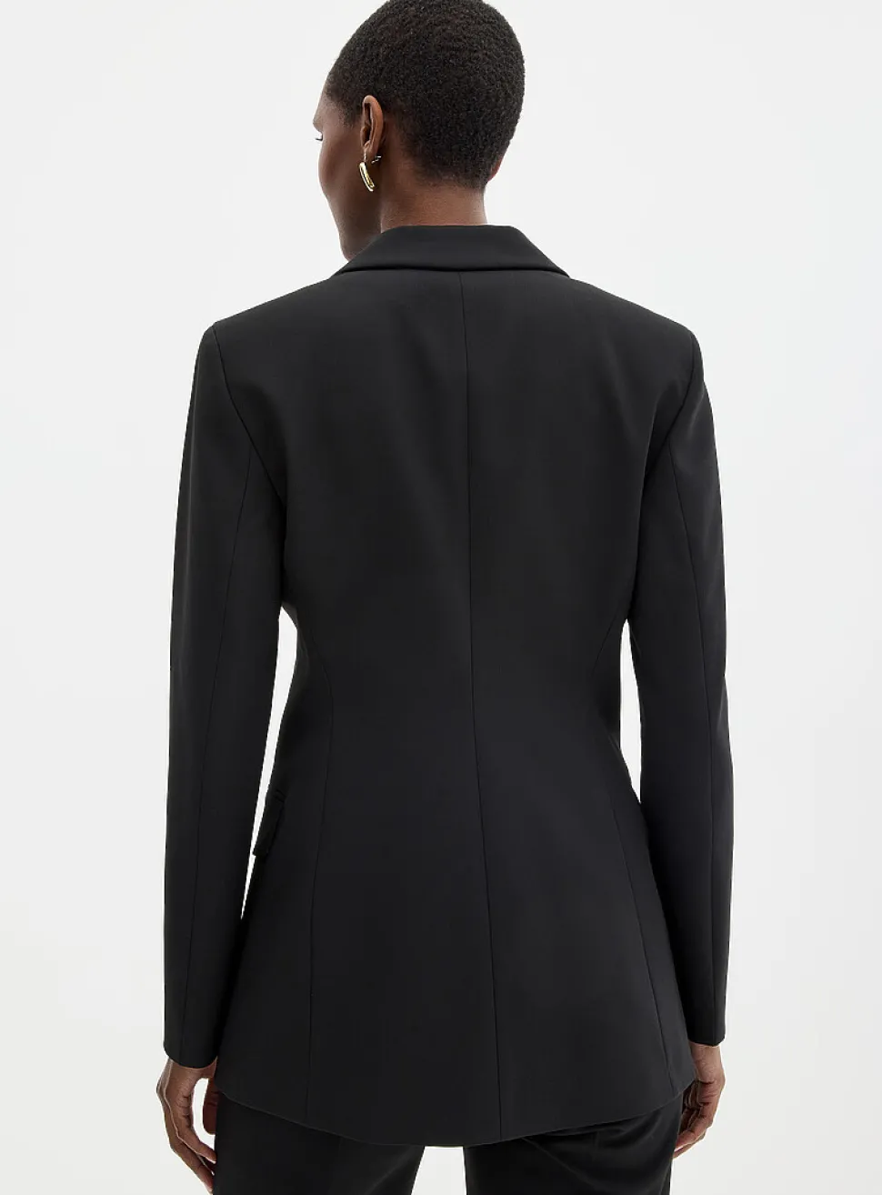 Aniba golden buttons cinched blazer
