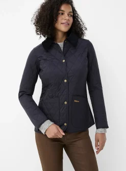 Annandale corduroy collar quilted jacket