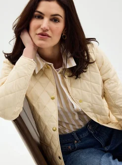 Annandale corduroy collar quilted jacket