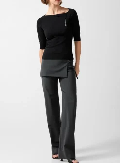 Archive overlaid skirt pant