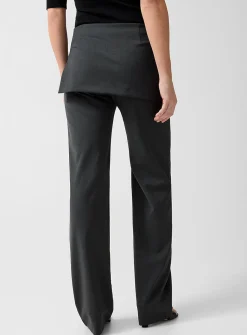 Archive overlaid skirt pant