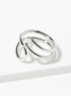 Asymmetric openwork ring