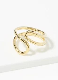 Asymmetric openwork ring