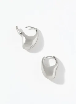 Asymmetric teardrop earrings
