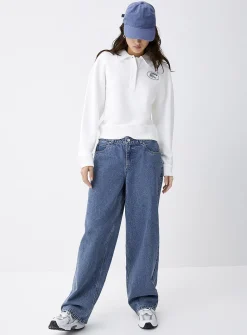 Baggy low-rise jean