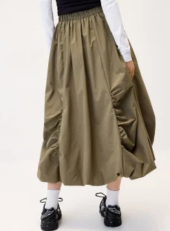 Balloon maxi skirt