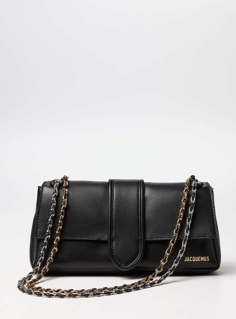 Bambinou leather and chain bag