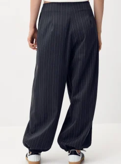 Barrel-leg dress pant