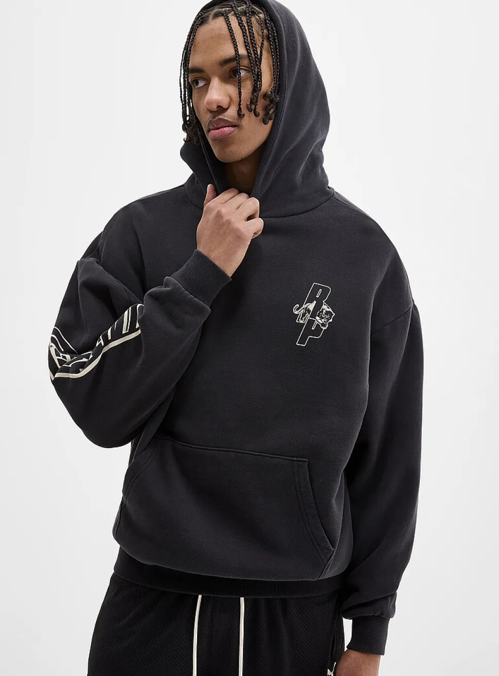 Basketball graphic hoodie