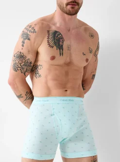5" beige/blue/teal boxer briefs