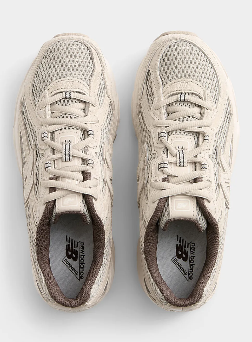 Beige suede U740 sneakers