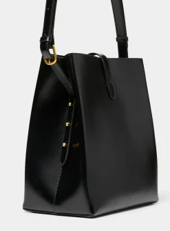 Bello minimalist square leather bag