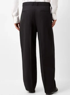 Belted pleated pant