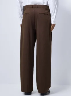Belted pleated pant