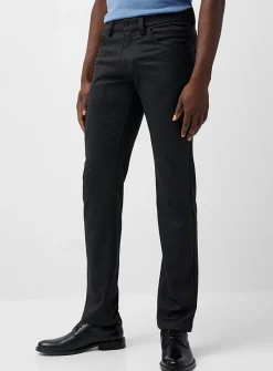 Bird's-eye knit washable pant