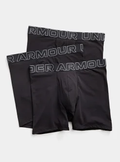 6" black jersey performance boxer briefs