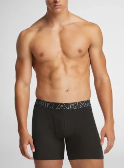 6" black jersey performance boxer briefs