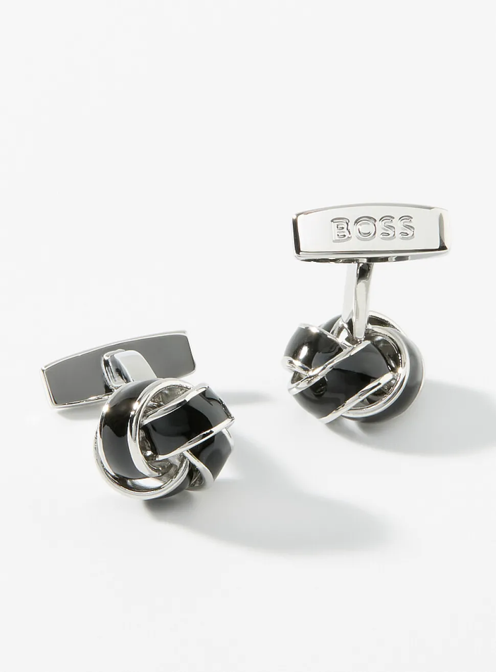 Black knot cufflinks