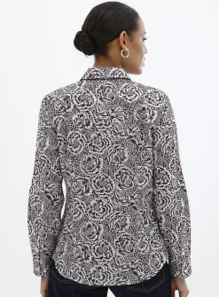 Blooming print shirt