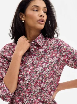 Blooming print shirt