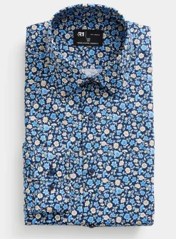 Blue floral shirt