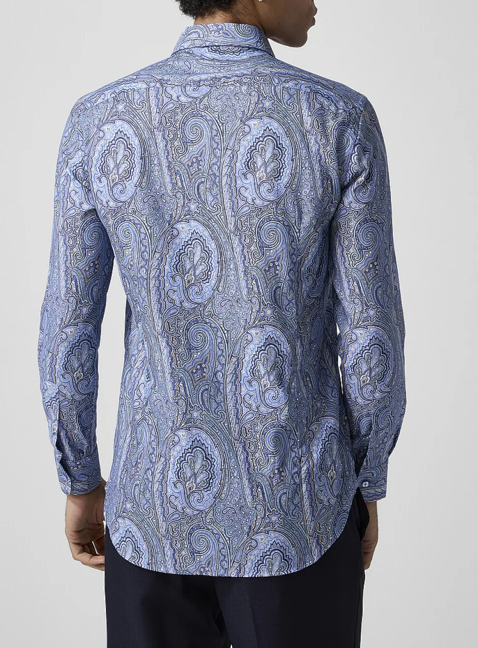 Blue paisley shirt