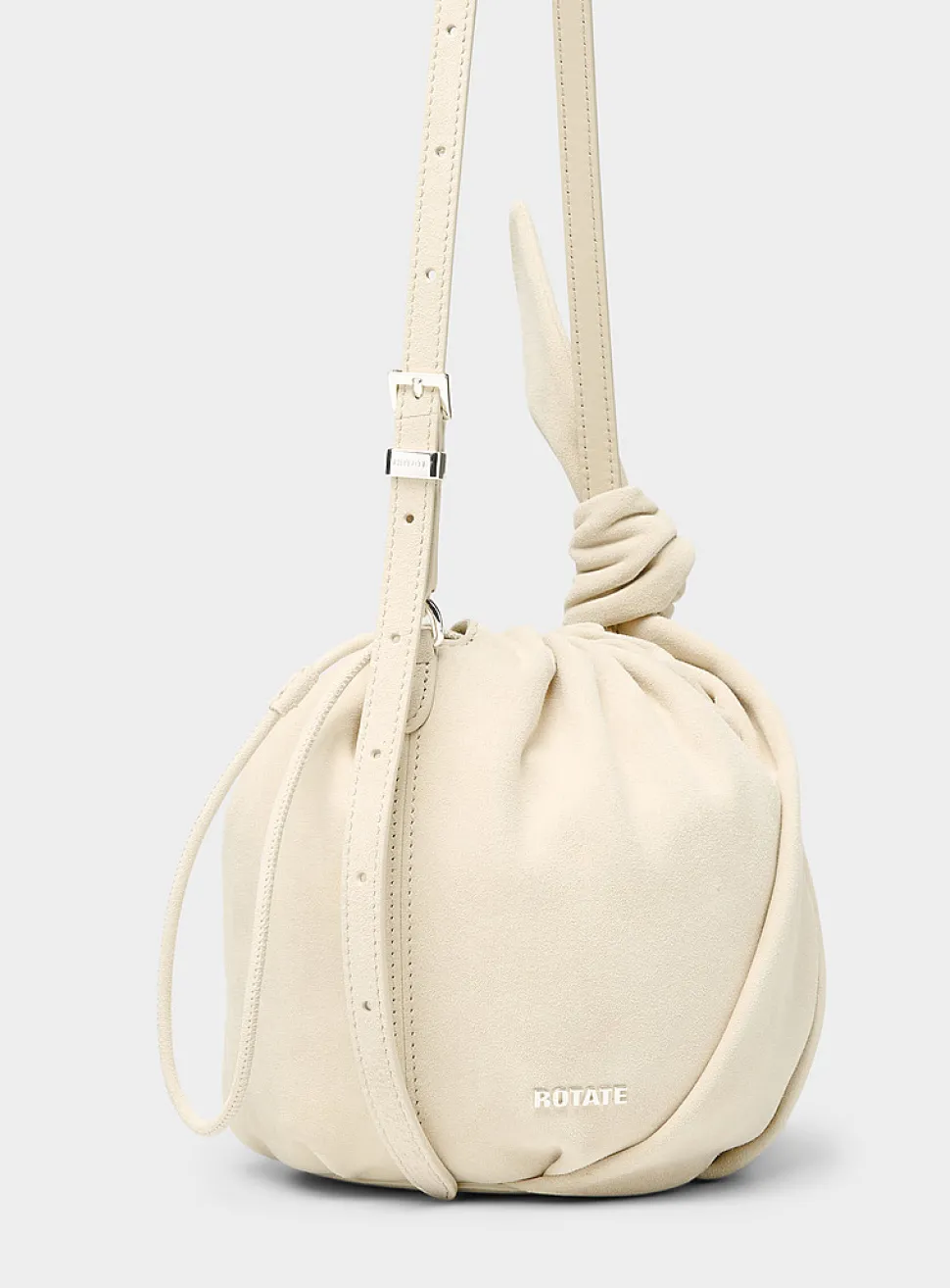 Bon Bon suede handbag