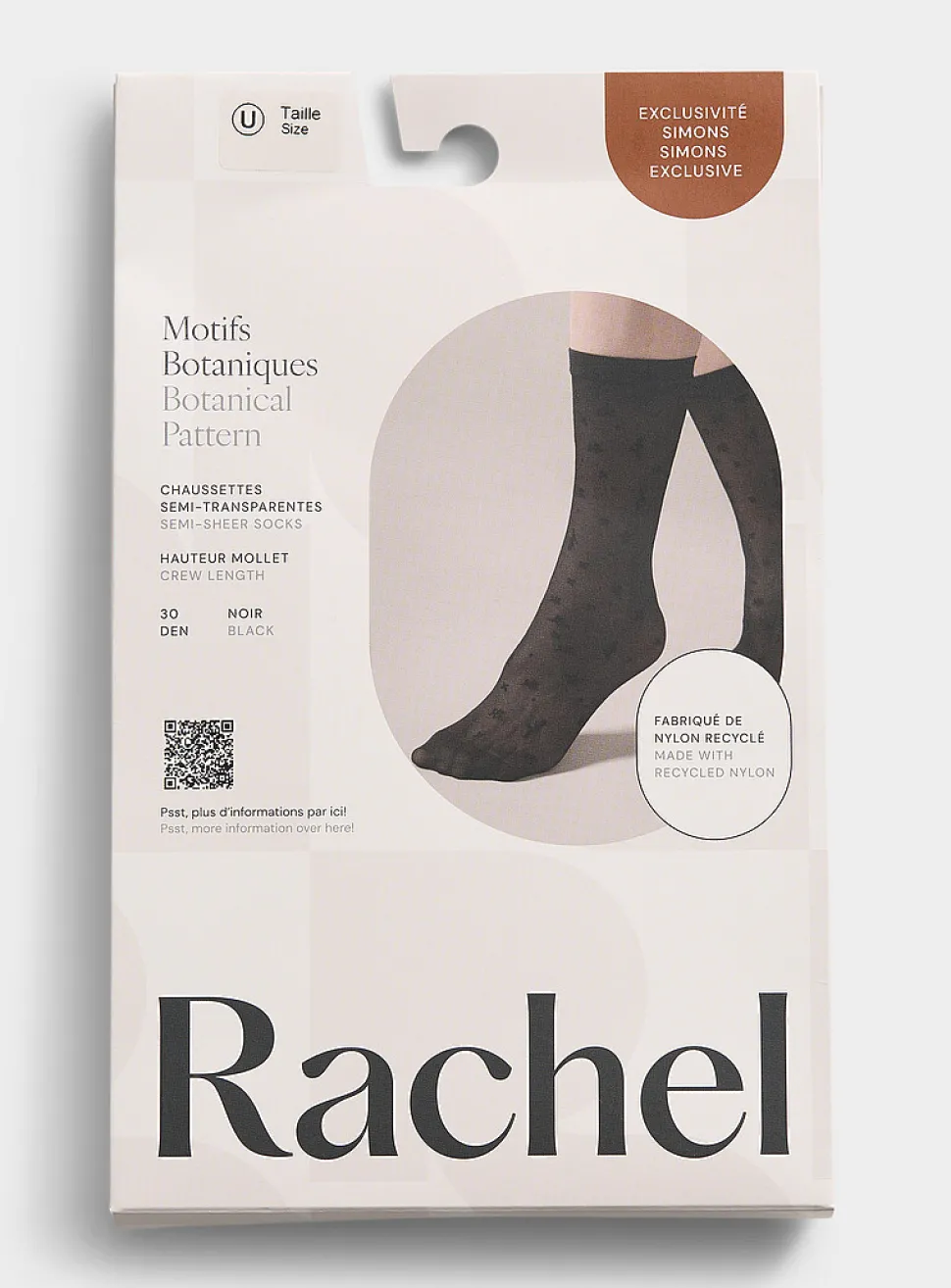 Botanical sheer socks