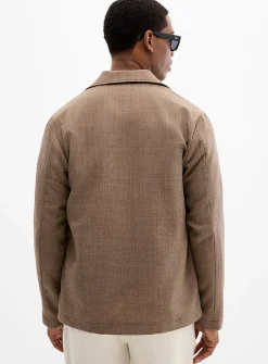 Boxy bistre jacket