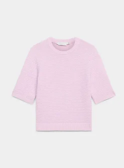 Boxy-fit textured sweater