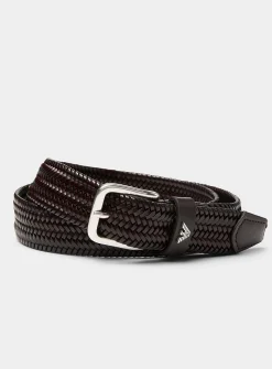 Braided leather belt