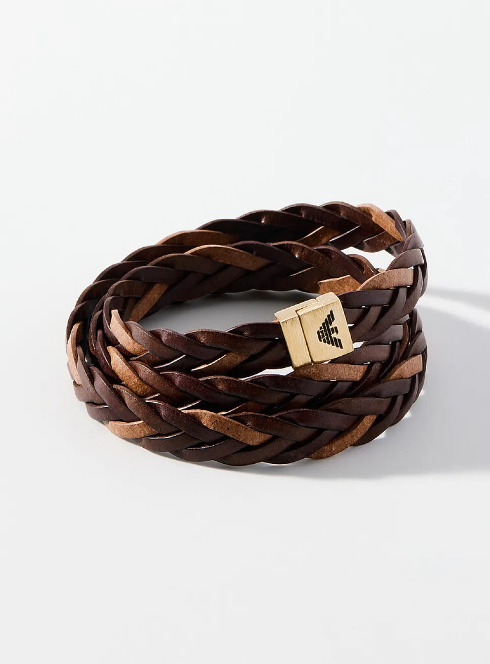 Braided leather bracelet