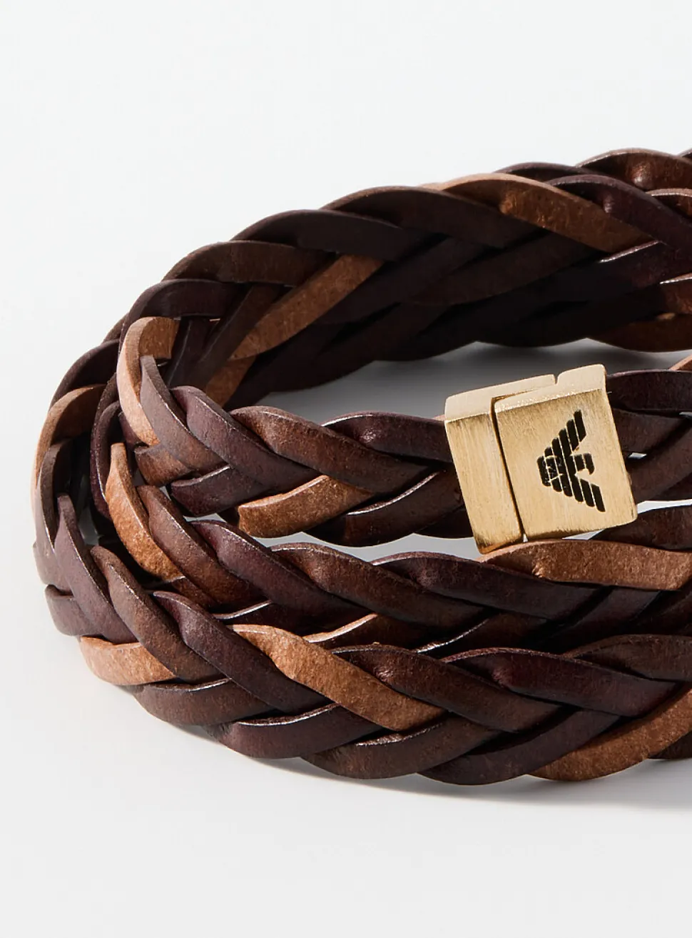Braided leather bracelet