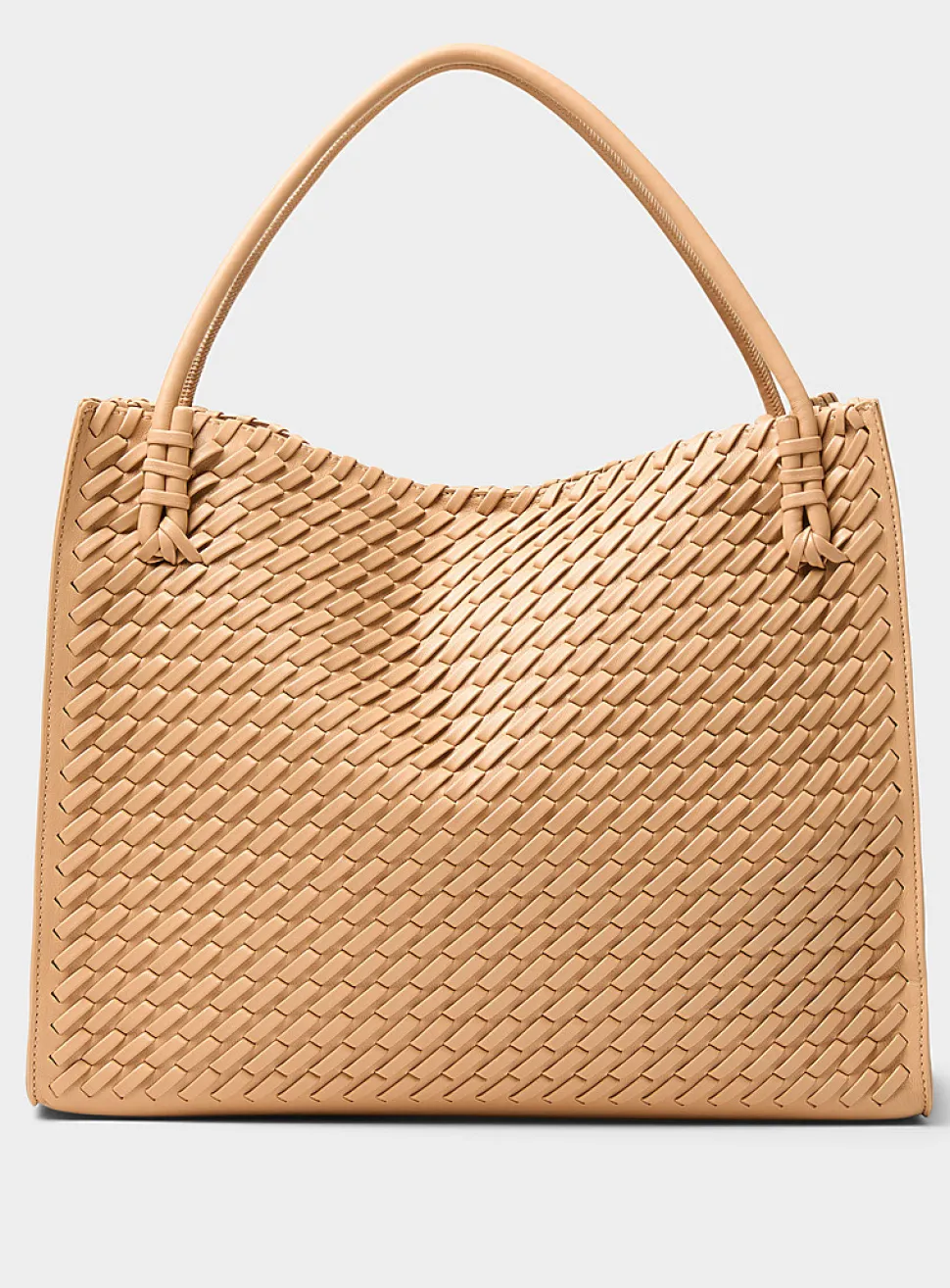 Braided square tote bag
