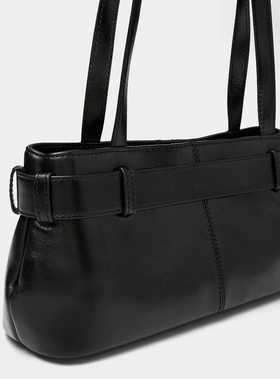 Brocle small black leather shoulder bag