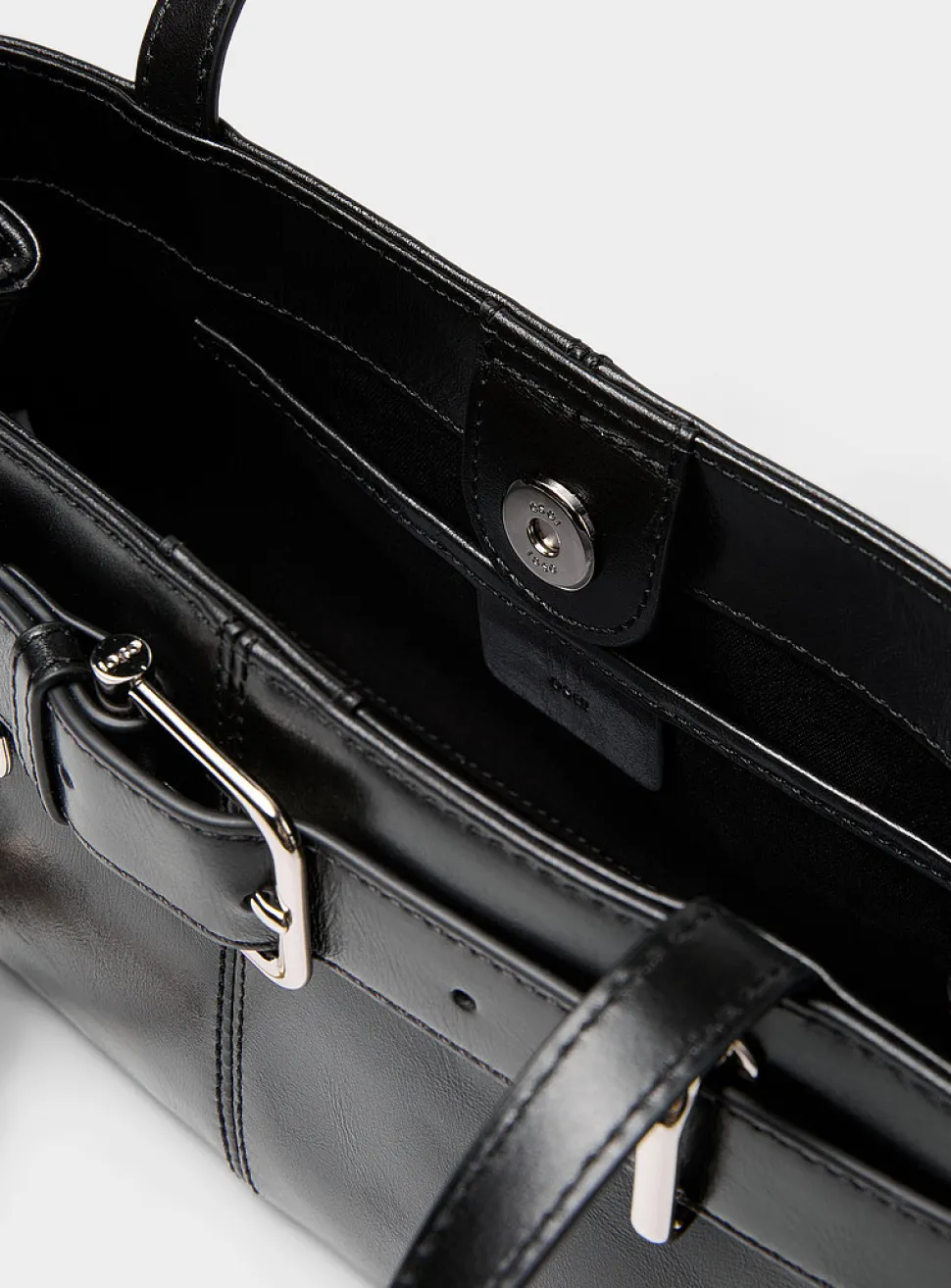 Brocle small black leather shoulder bag