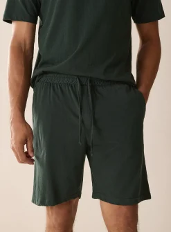 Brushed jersey pyjama short