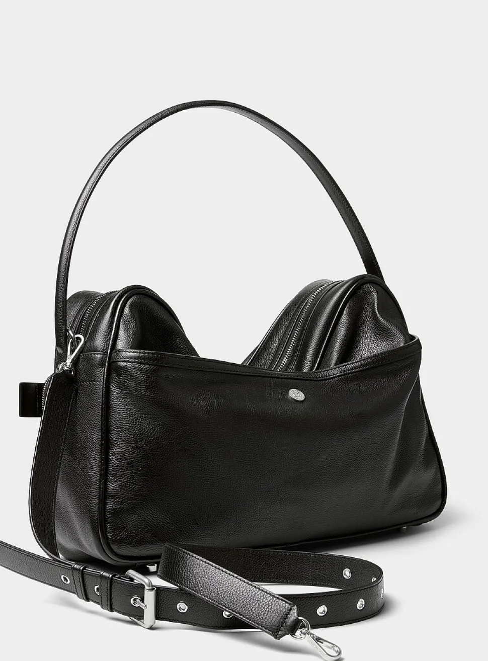 Camero leather messenger bag