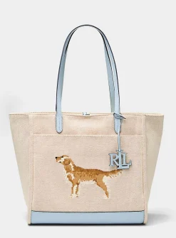 Cameryn embroidered dog tote bag