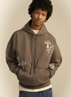Camo-cross hoodie
