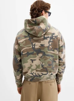 Camo peachskin hoodie