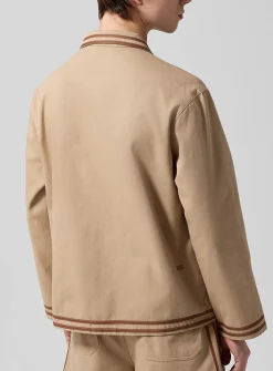 Canteen contrast piping structured overshirt