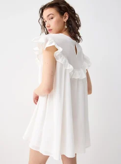 Cap-sleeve babydoll dress