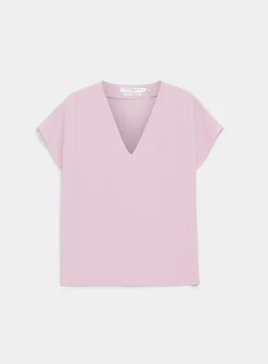 Cap-sleeve flowy blouse